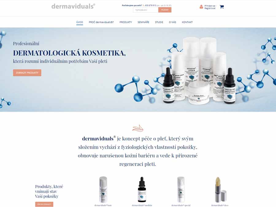 Privátní eshop Dermaviduals.cz