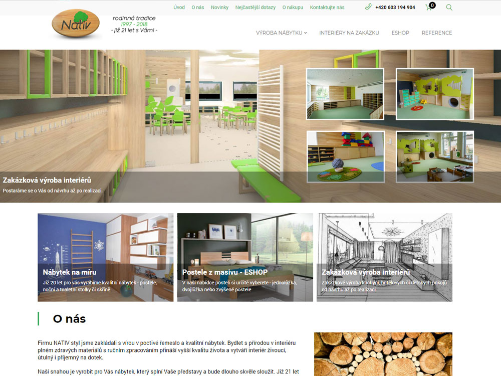 Katalog nábytku a eshop Nativ.cz