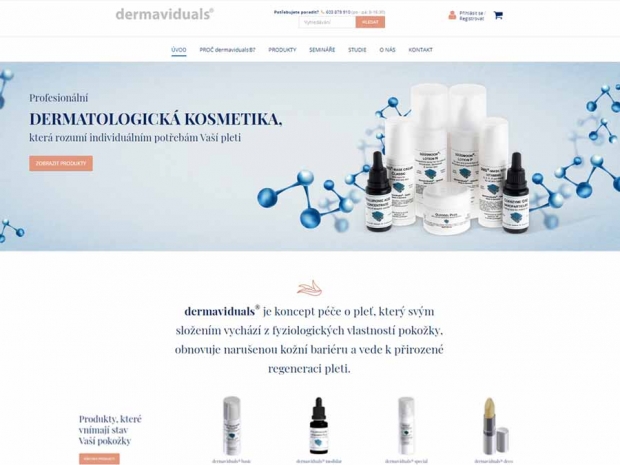 Priv&aacute;tn&iacute; eshop Dermaviduals.cz
