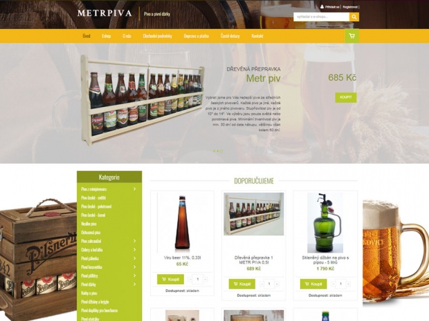 Nov&yacute; eshop Metrpiva.cz